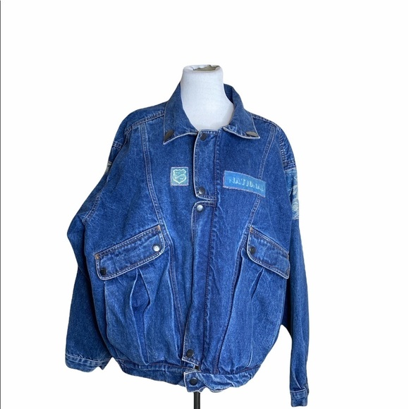 VINTAGE Belma Men’s BLUES Music RARE AUTOGRAPHED Blue jean coat signed size XL - Picture 1 of 12